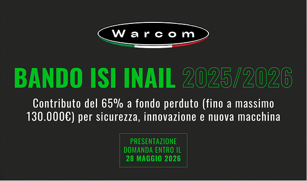 Bando ISI INAIL 2026 — fino a 130.000€ per investire in macchine laser più sicure